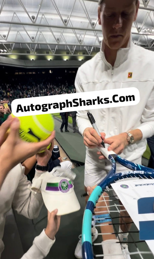 Signed Jannik Sinner 2x Tennis Rackets & Cap Bundle