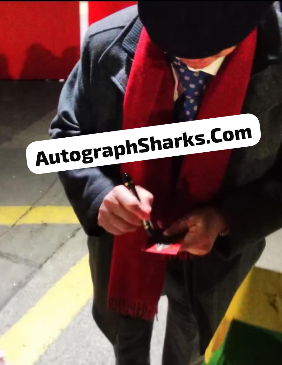 Signed Sir Alex Ferguson Upper Deck Manchester United Treble Triumph 1999 Trading Card