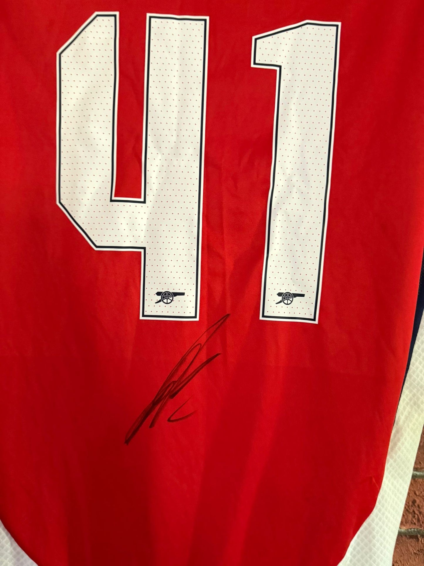 Signed Declan Rice Arsenal 24/25 Home Shirt With COA