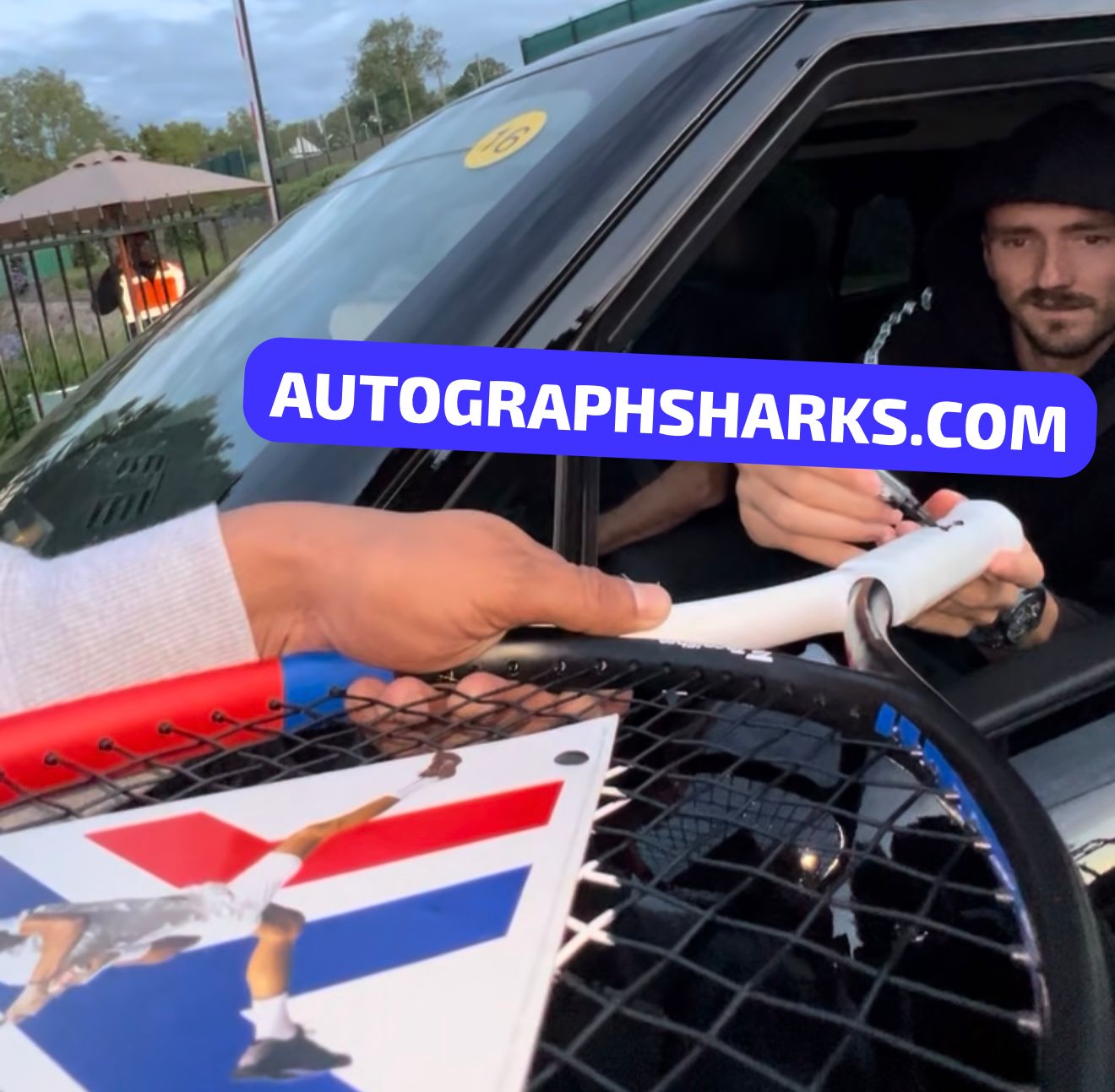 Signed Daniil Medvedev Technifibre Tennis Racket