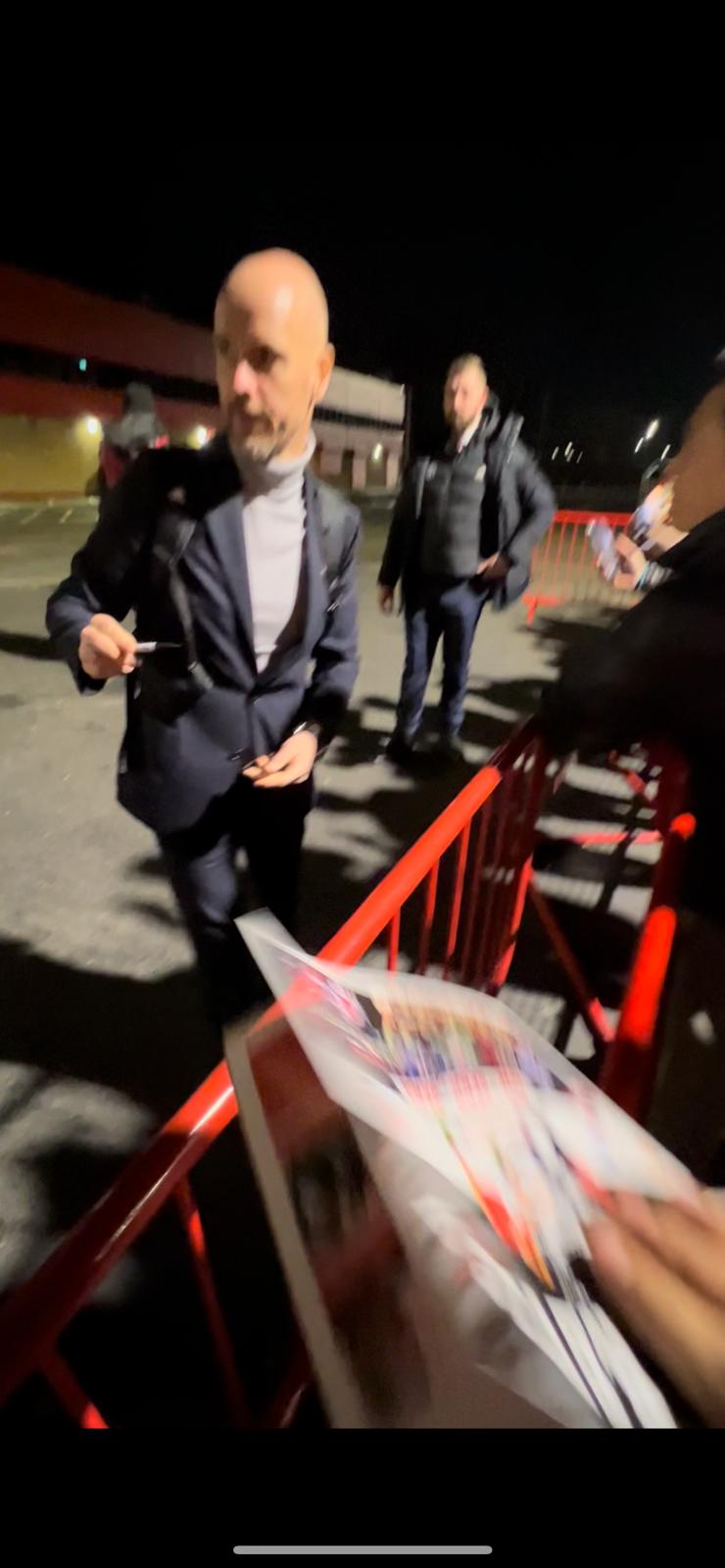 Signed Erik Ten Hag Manchester United 22/23 Away Shirt