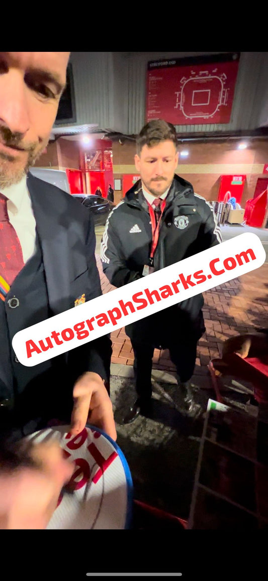 Signed Erik Ten Hag Manchester United 23/24 3rd Shirt