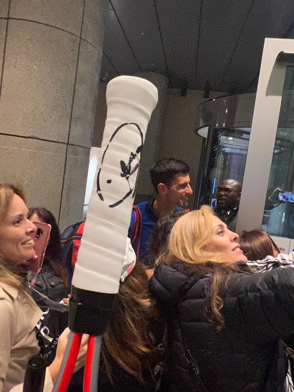 Signed Novak Djokovic Lacoste Tennis T-Shirt