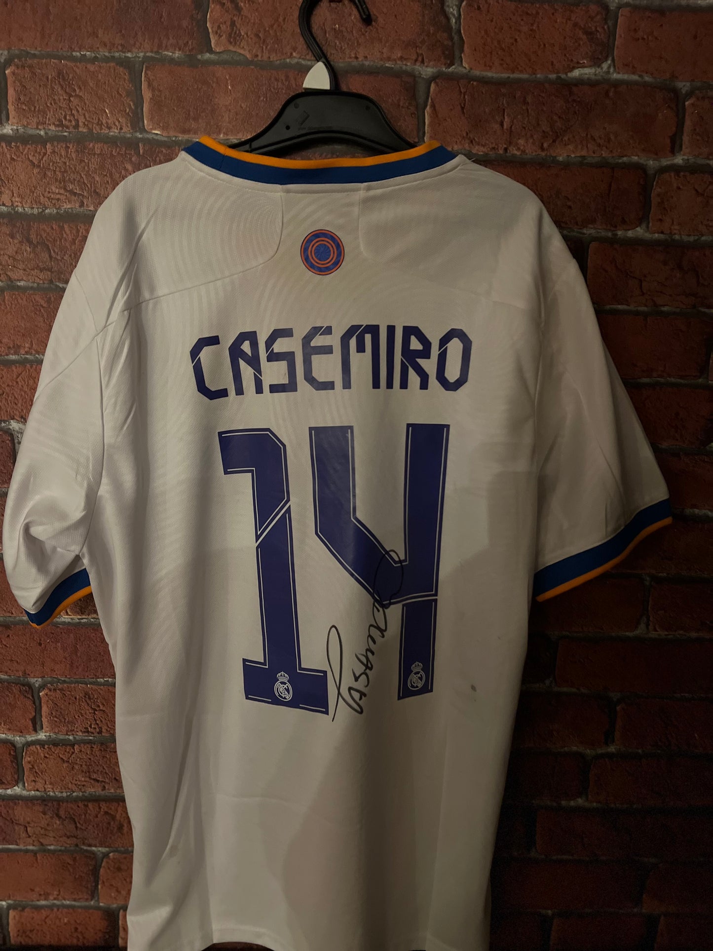 Signed Casemiro Real Madrid Home 2021/22 Champions League Winner Shirt