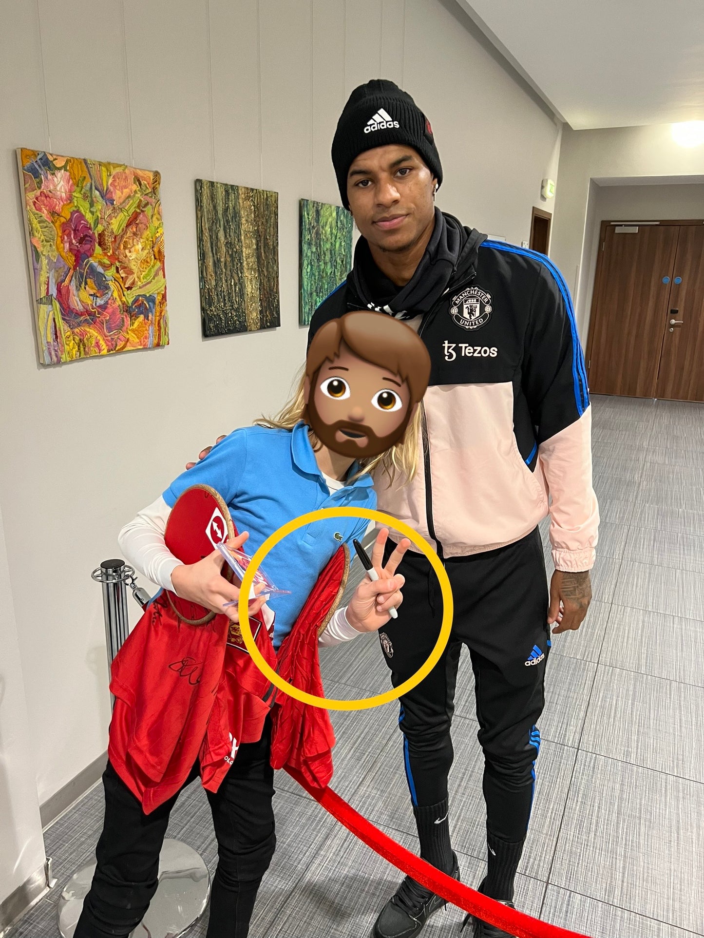 Signed Marcus Rashford Manchester United Long Sleeve Player Version Home Shirt