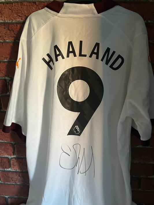 Signed Erling Haaland Manchester City Away 23/24 Shirt