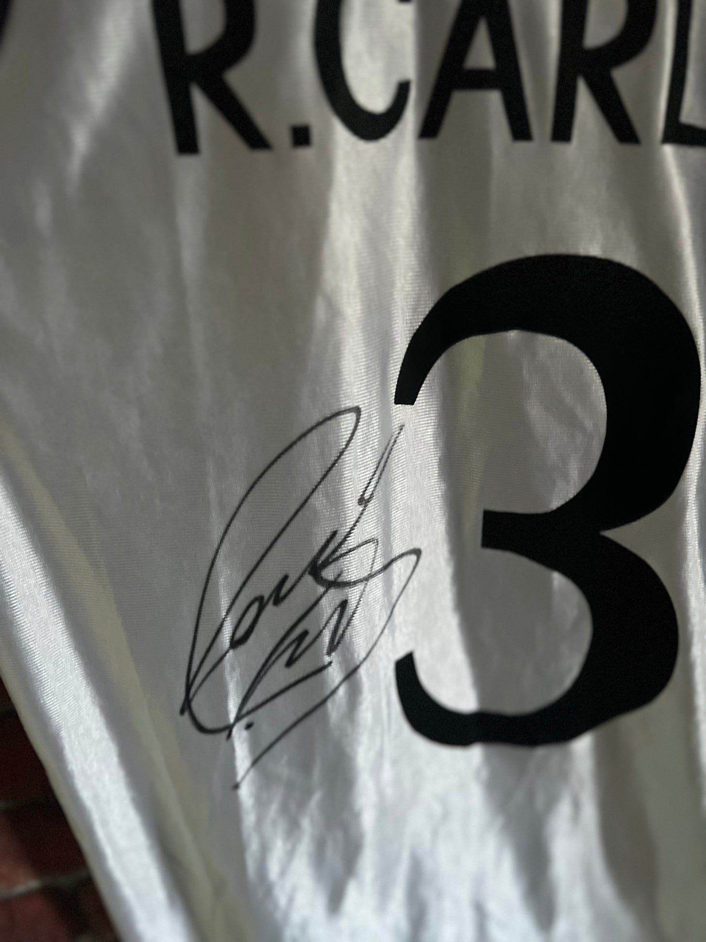 Signed Roberto Carlos Real Madrid 1998-2000 Home Shirt