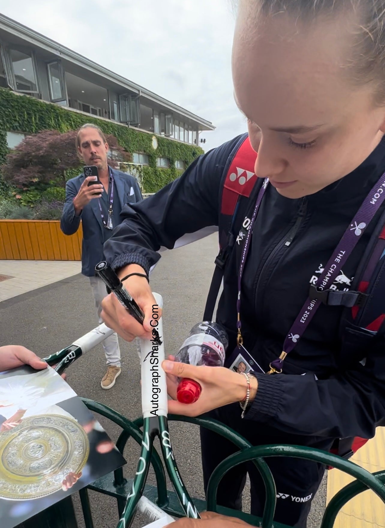 Signed Elena Rybakina Wimbledon Babolat Tennis Racket