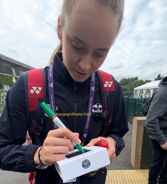 Signed Elena Rybakina Wimbledon Trophy Replica