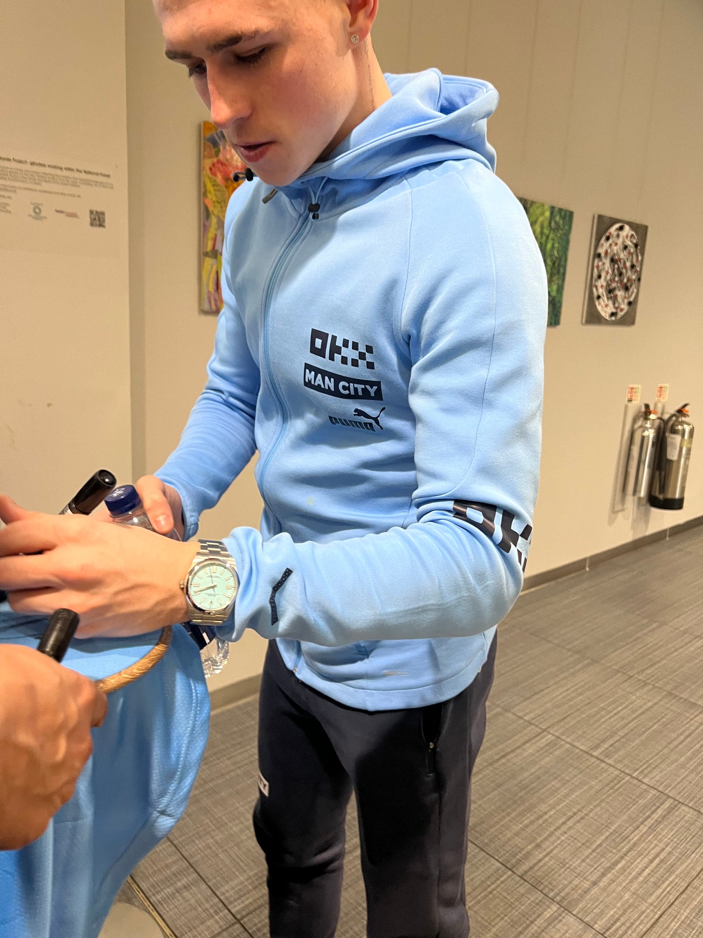 Signed Phil Foden Manchester City Treble Winning Home Shirt