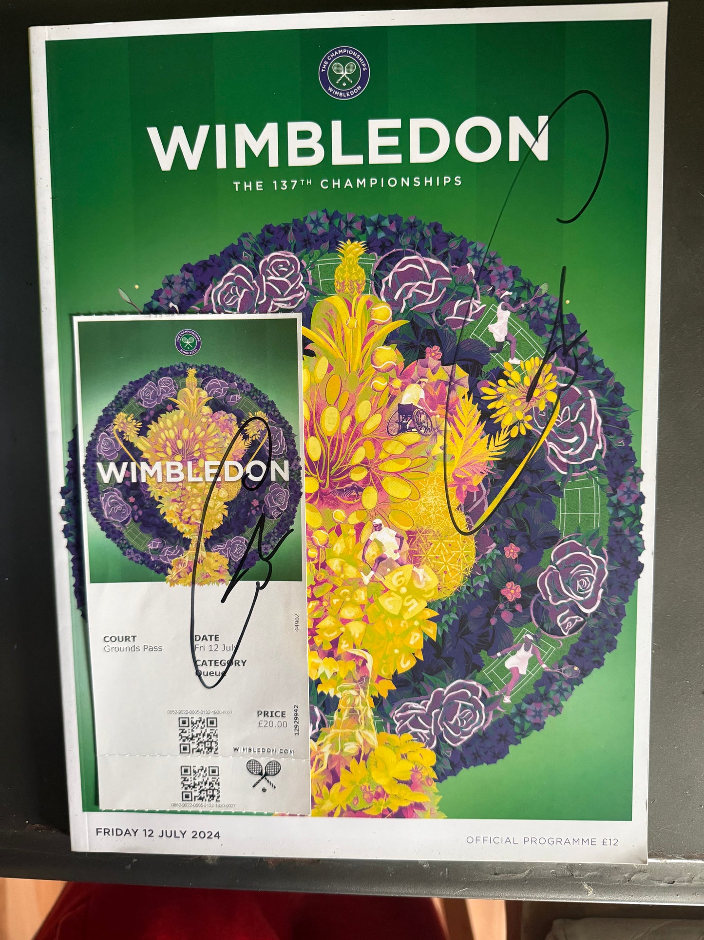 Signed Carlos Alcaraz Babolat Courtside Bundle