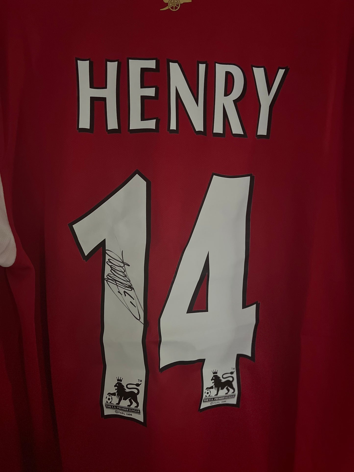 Signed Thierry Henry Arsenal 2006/07 Home Shirt