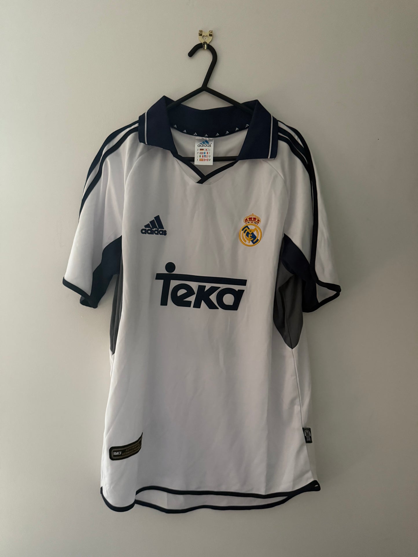 Signed Míchel Salgado Real Madrid 2000/01 La Liga Winning Shirt