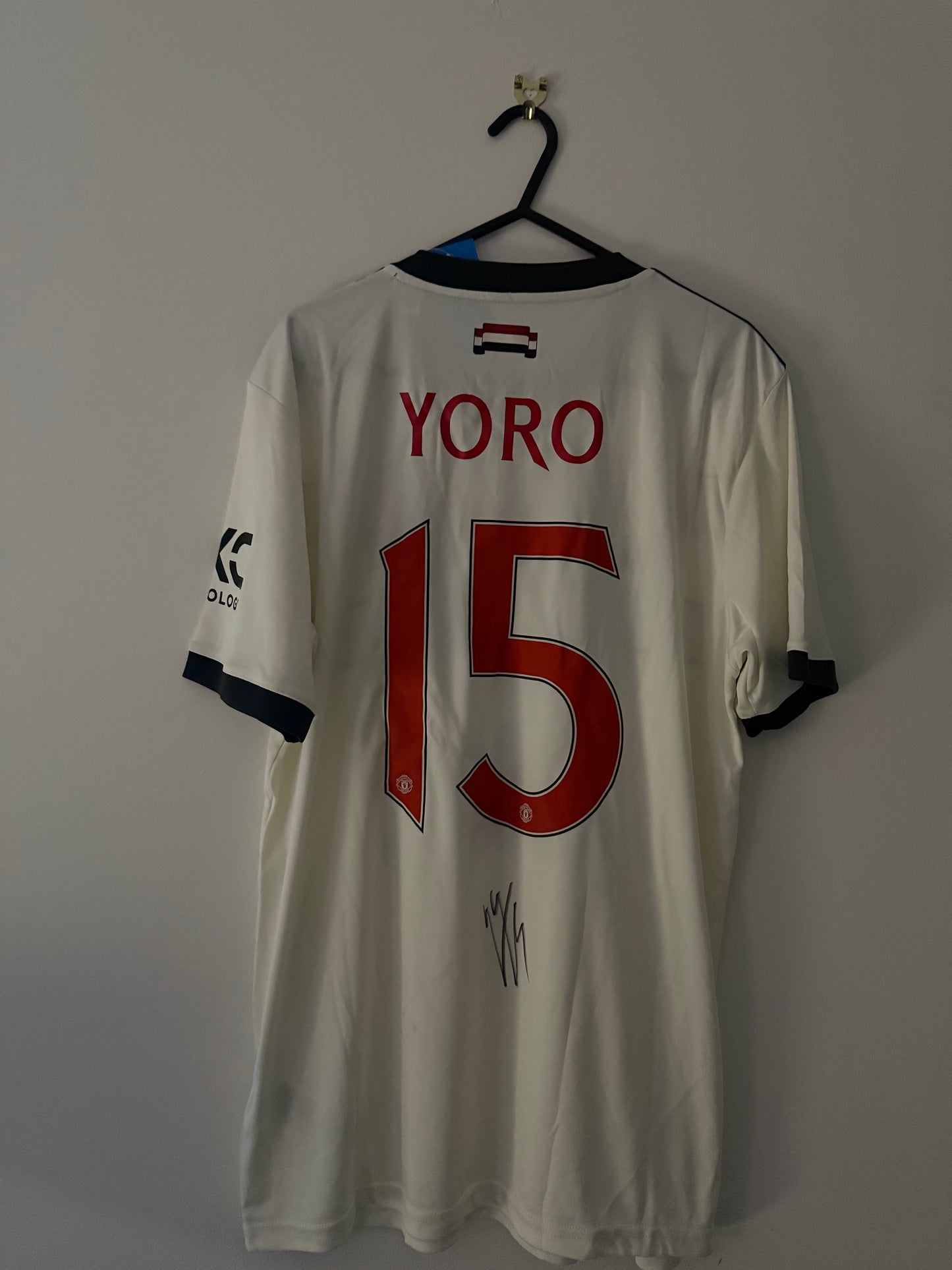Signed Lenny Yoro Manchester United 24/25 3rd Shirt