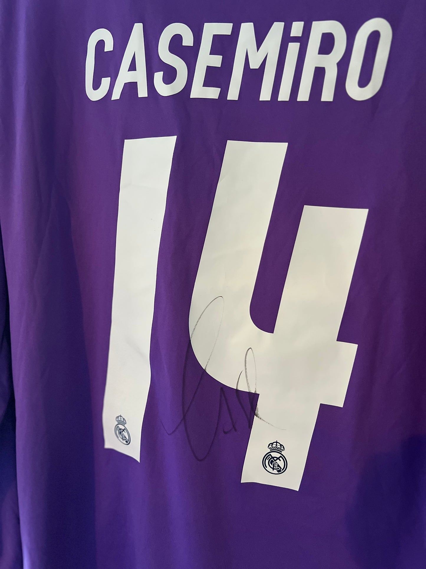 Signed Casemiro Real Madrid Third 2017/18 Champions League Winner Shirt