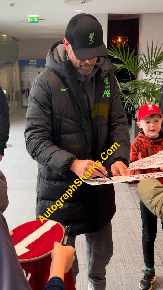 Signed Jurgen Klopp Liverpool Custom Number Home Shirt