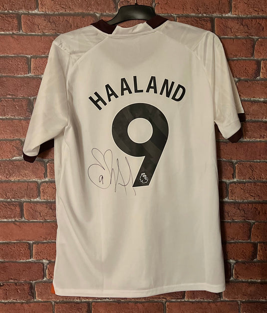 Signed Erling Haaland Manchester City Away 23/24 Shirt