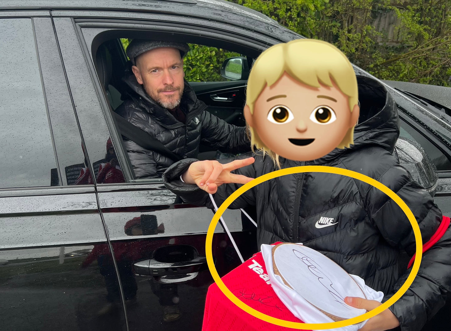 Signed Erik Ten Hag Manchester United 22/23 Away Shirt