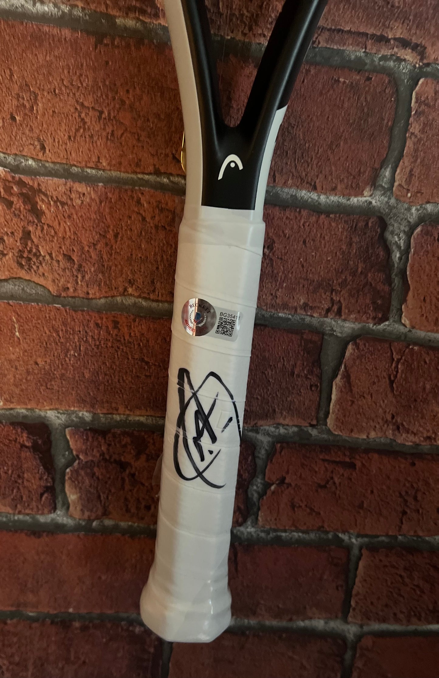 Signed Novak Djokovic Head Speed Tennis Racket with Beckett Authentication Sticker