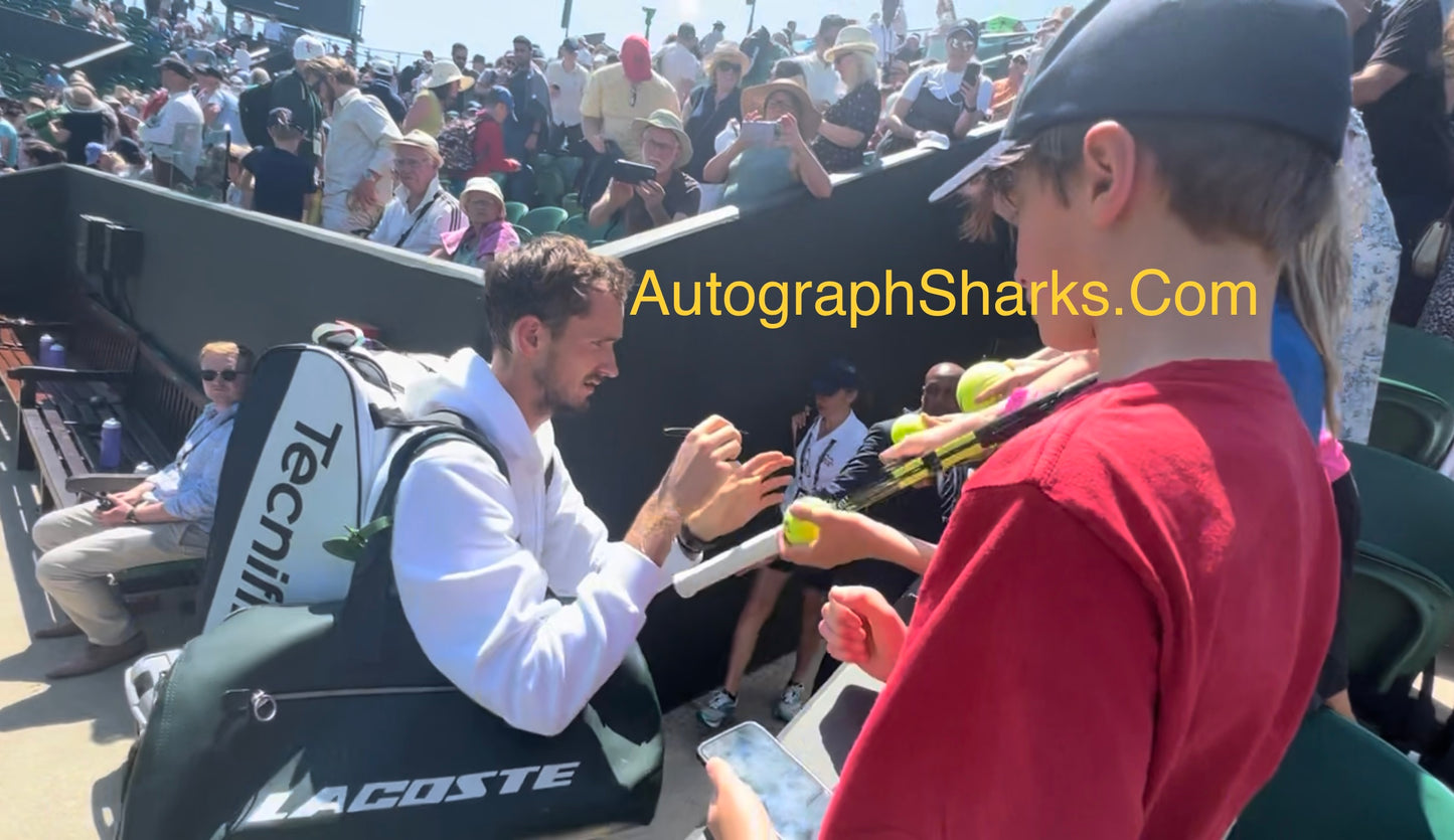 Signed Daniil Medvedev Wimbledon Babolat Tennis Racket