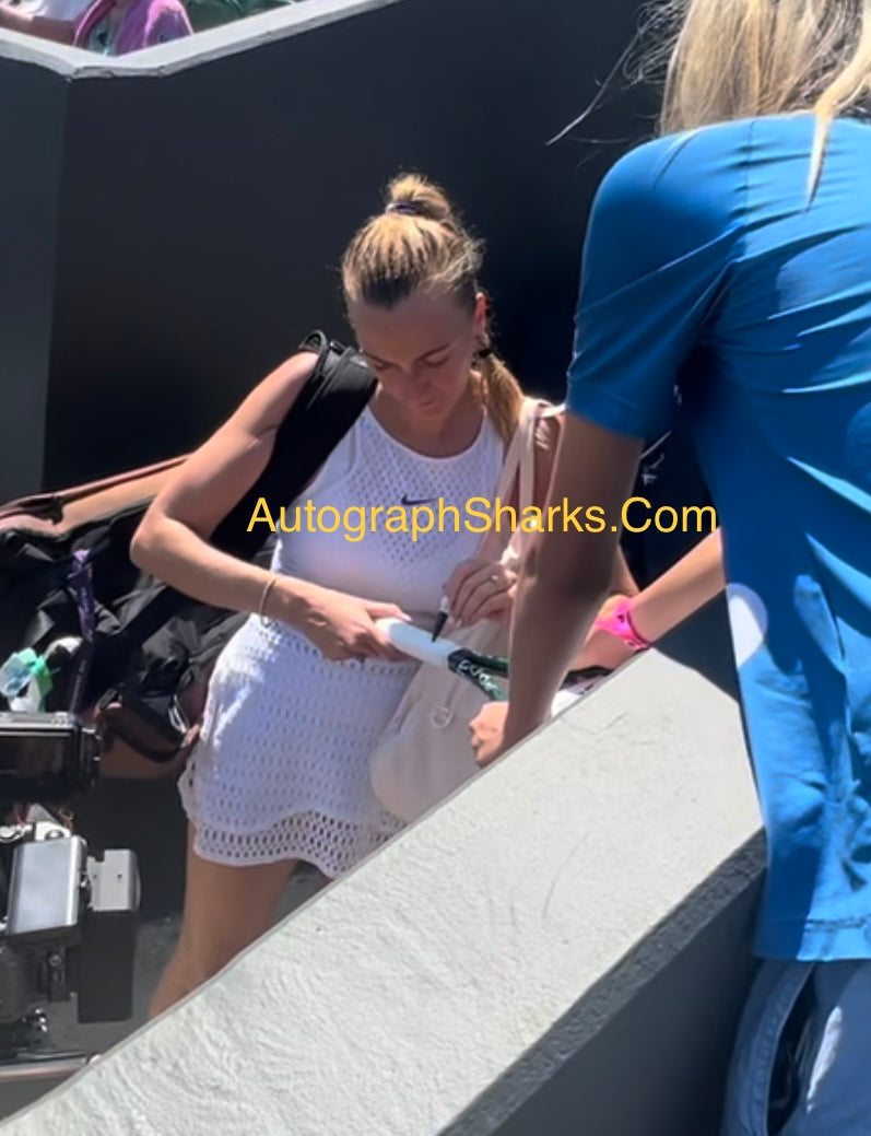 Signed Petra Kvitova Wimbledon Babolat Tennis Racket