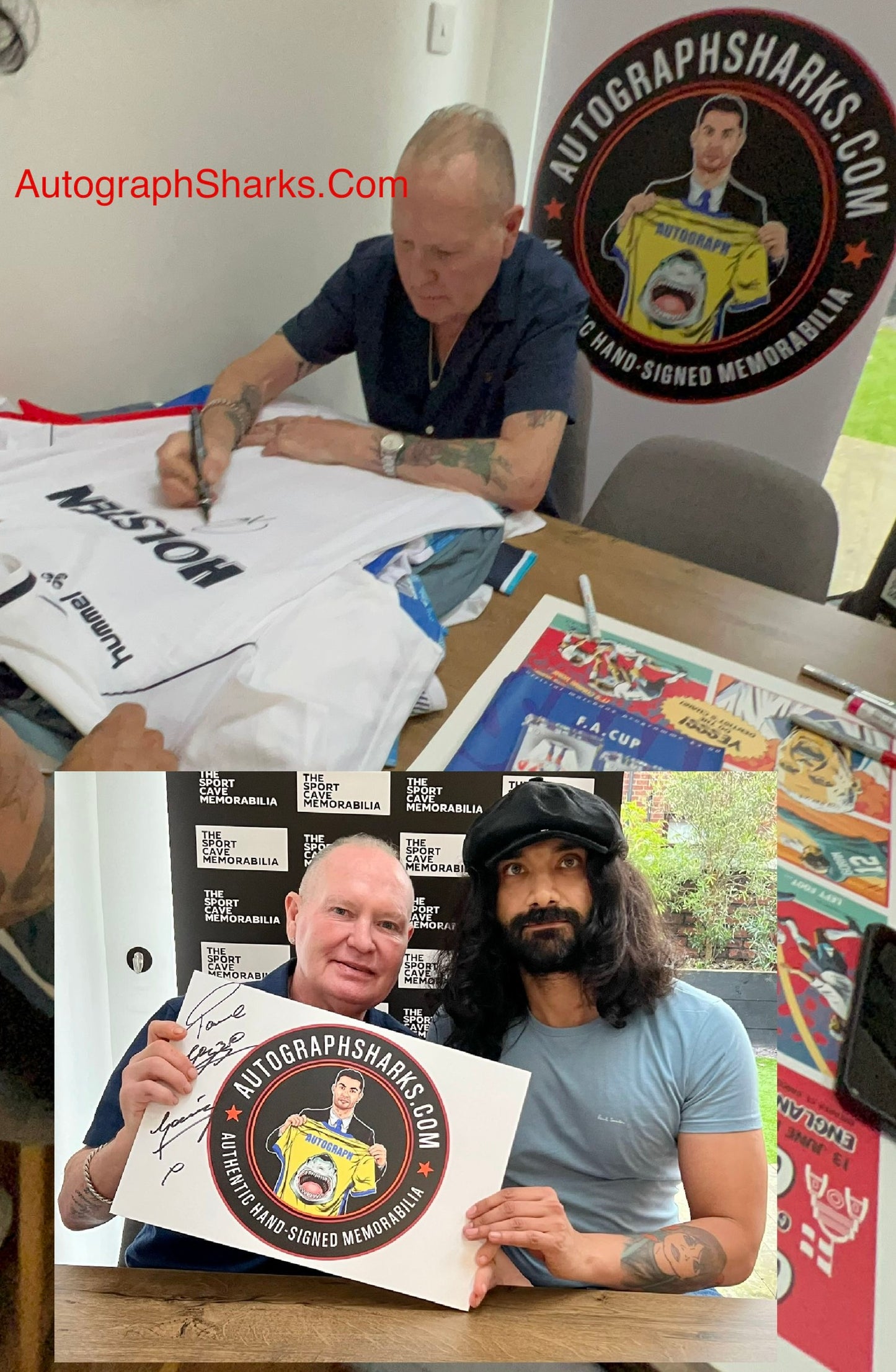 Signed Paul Gascoigne Tottenham 1988-91 Home Shirt