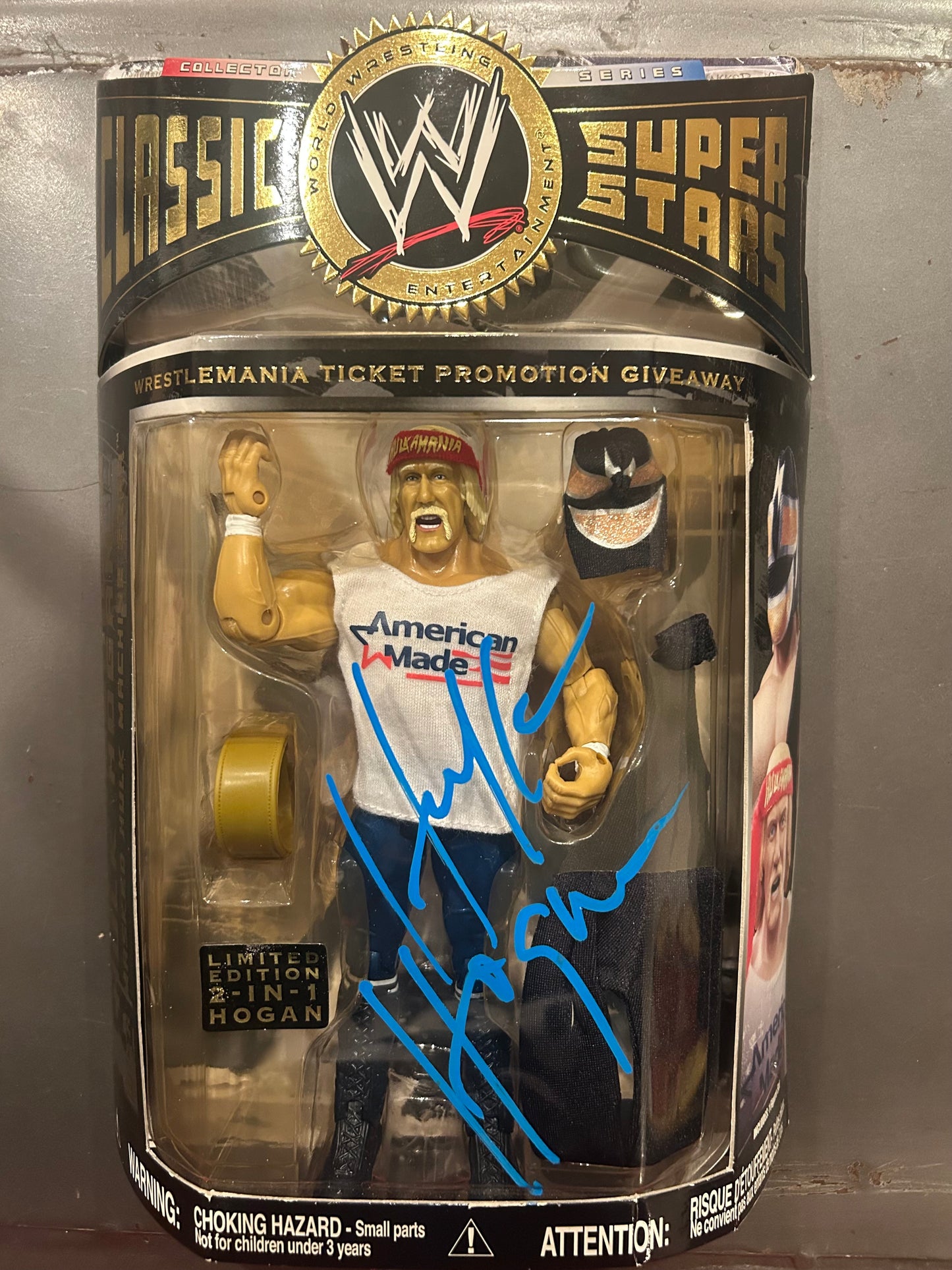 Signed Hulk Hogan Jakks Classic Limted Edition “American Made” Figure