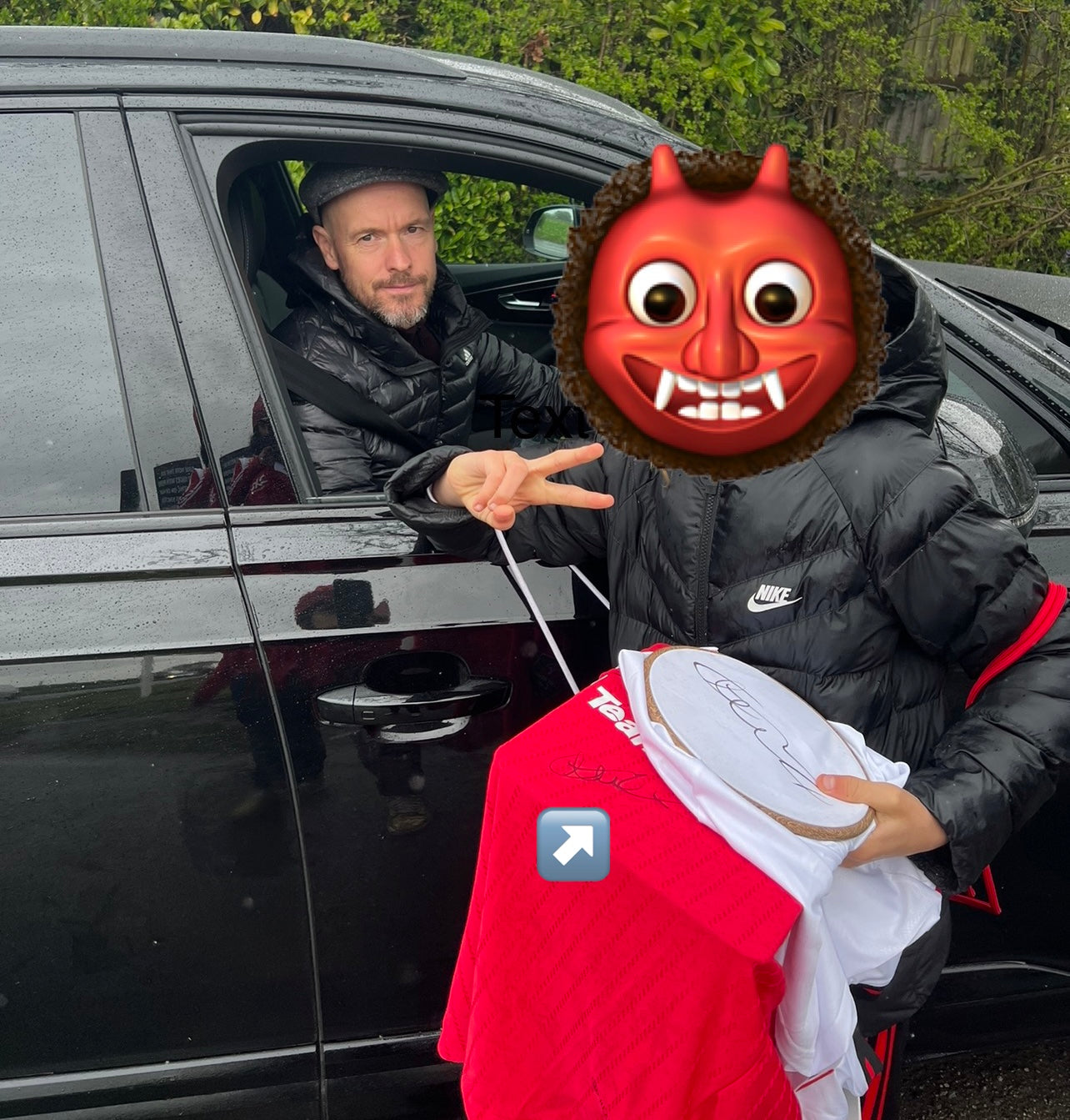 Signed Framed Carabao Cup Final Erik Ten Hag Manchester United Player Version Home Shirt