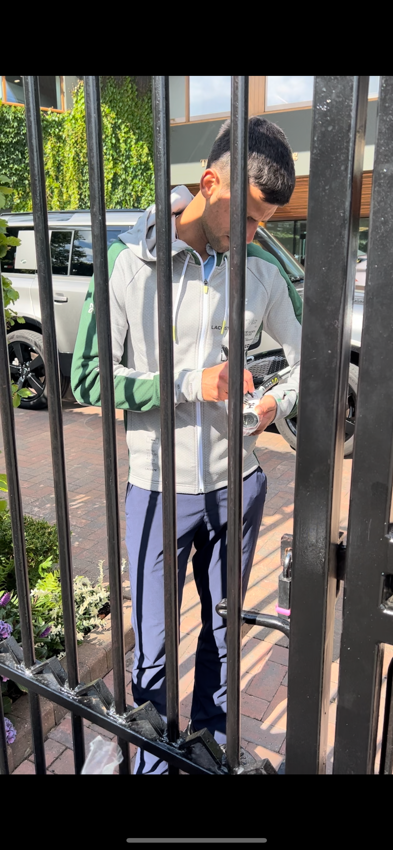 Signed Novak Djokovic Head Speed Tennis Racket with Beckett Authentication Sticker