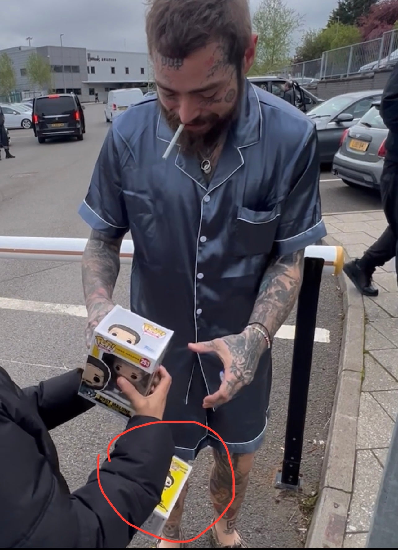 Signed Post Malone Funko Pop (Silver Sharpie Ink)