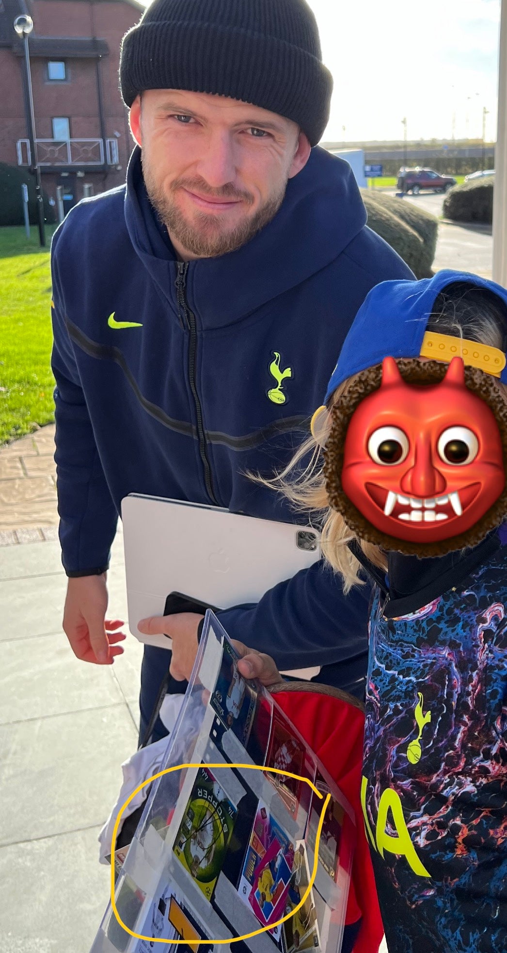 Signed Eric Dier Topps Trading Card