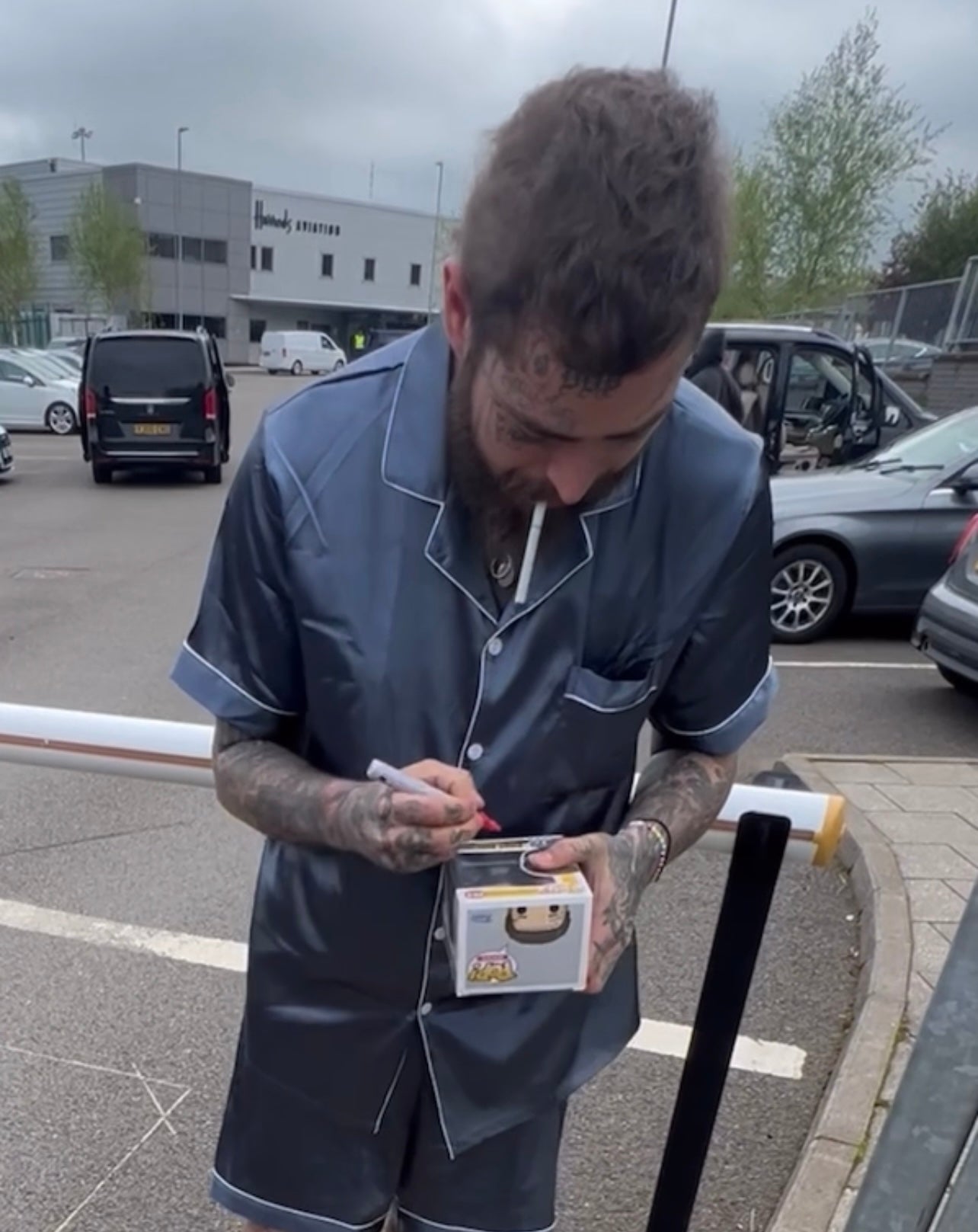 Signed Post Malone Funko Pop (Red Ink)