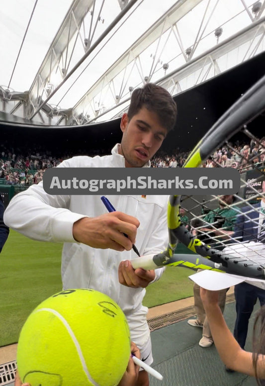 Signed Carlos Alcaraz Babolat Courtside Bundle