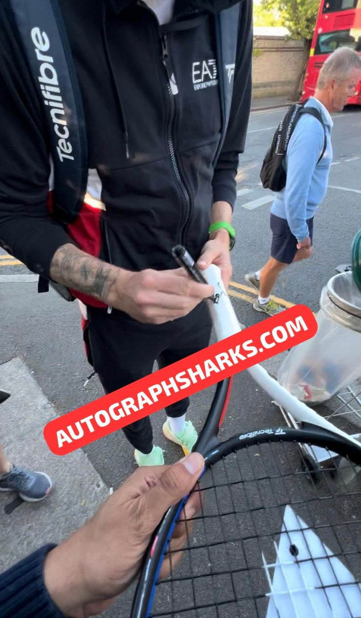 Signed Alexander Bublik Technifibre Tennis Racket