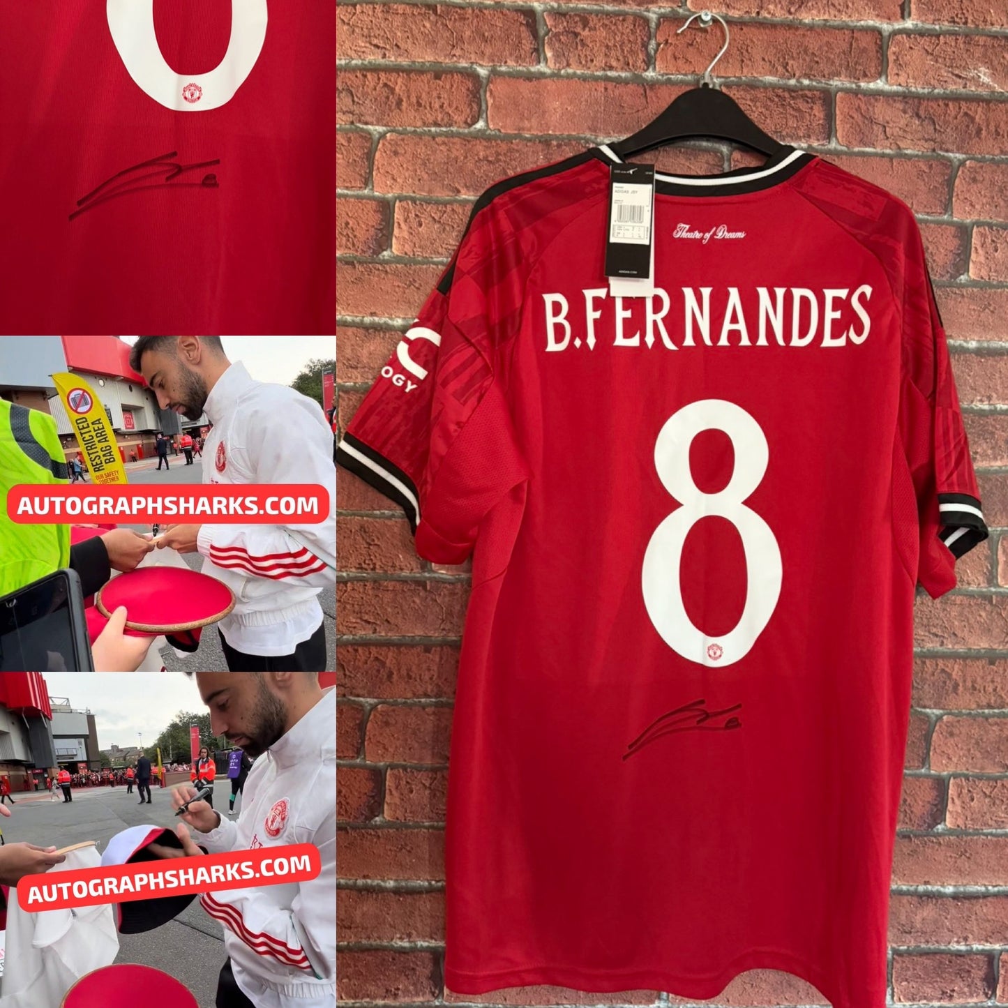 Signed Bruno Fernandes Manchester United 25/26 Home Shirt (2 Available)