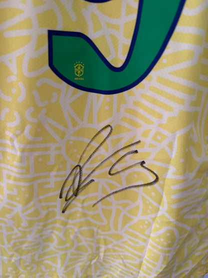 Signed Richarlison Brazil Home Shirt