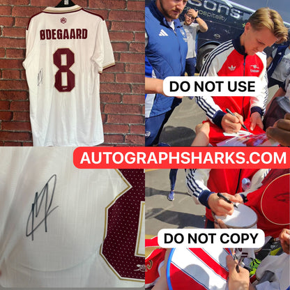 Signed Martin Odegaard Arsenal Premier League Winning 3rd Shirt