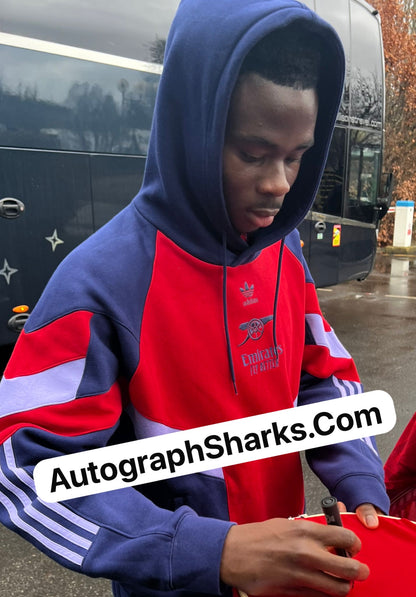 Signed Bukayo Saka Arsenal 24/25 Home Shirt With COA