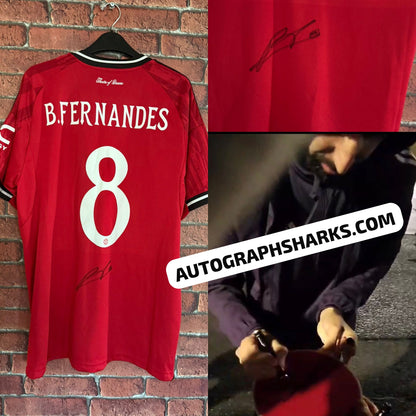 Signed Bruno Fernandes Manchester United 25/26 Home Shirt (2 Available)