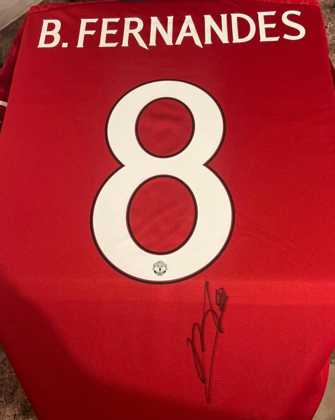 Signed Bruno Fernandes Manchester United 23/24 Home Shirt