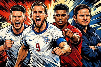 Signed Miscellaneous Shirt Combo - Harry Kane, Declan Rice, Frank Lampard and Marcus Rashford