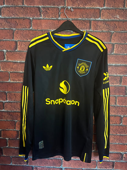 Signed Matheus Cunha Manchester United Autographed Player Version 3rd Shirt With COA & Proof