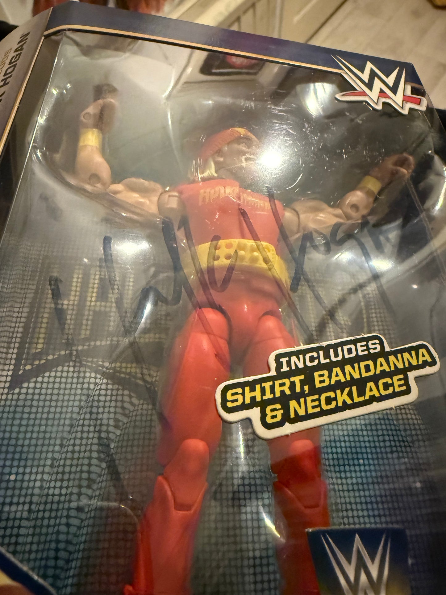 Signed Hulk Hogan Mattel Elite Hall Of Fame WrestleMania IX Figure