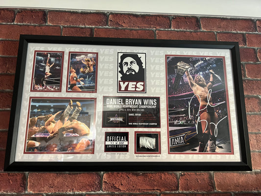 Signed WWE WrestleMania XXX Daniel Bryan Plaque 43/500