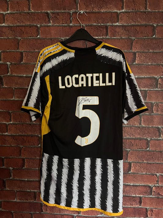 Signed Manuel Locatelli Juventus 23/24 Home Shirt