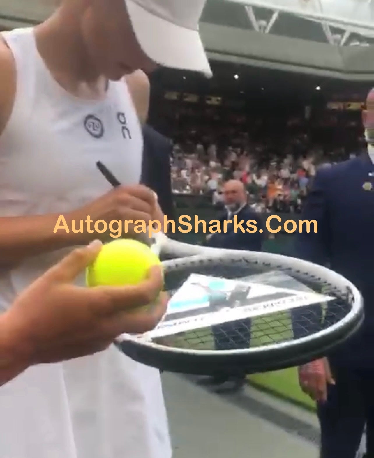 Signed Iga Świątek Signed Techifibre Racket