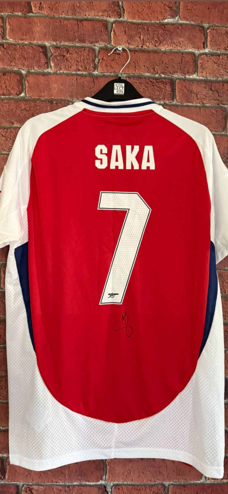 Signed Bukayo Saka Arsenal 24/25 Home Shirt With COA