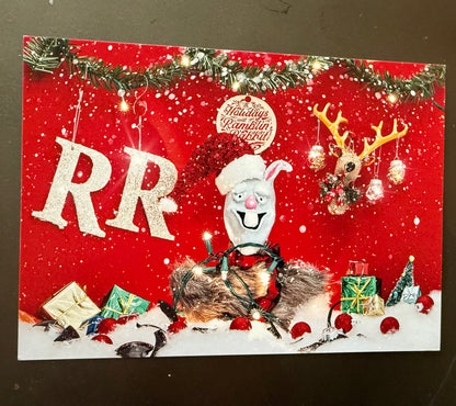 Signed WWE “Fiend” Bray Wyatt Firefly Funhouse Christmas Card - EXTREMELY RARE