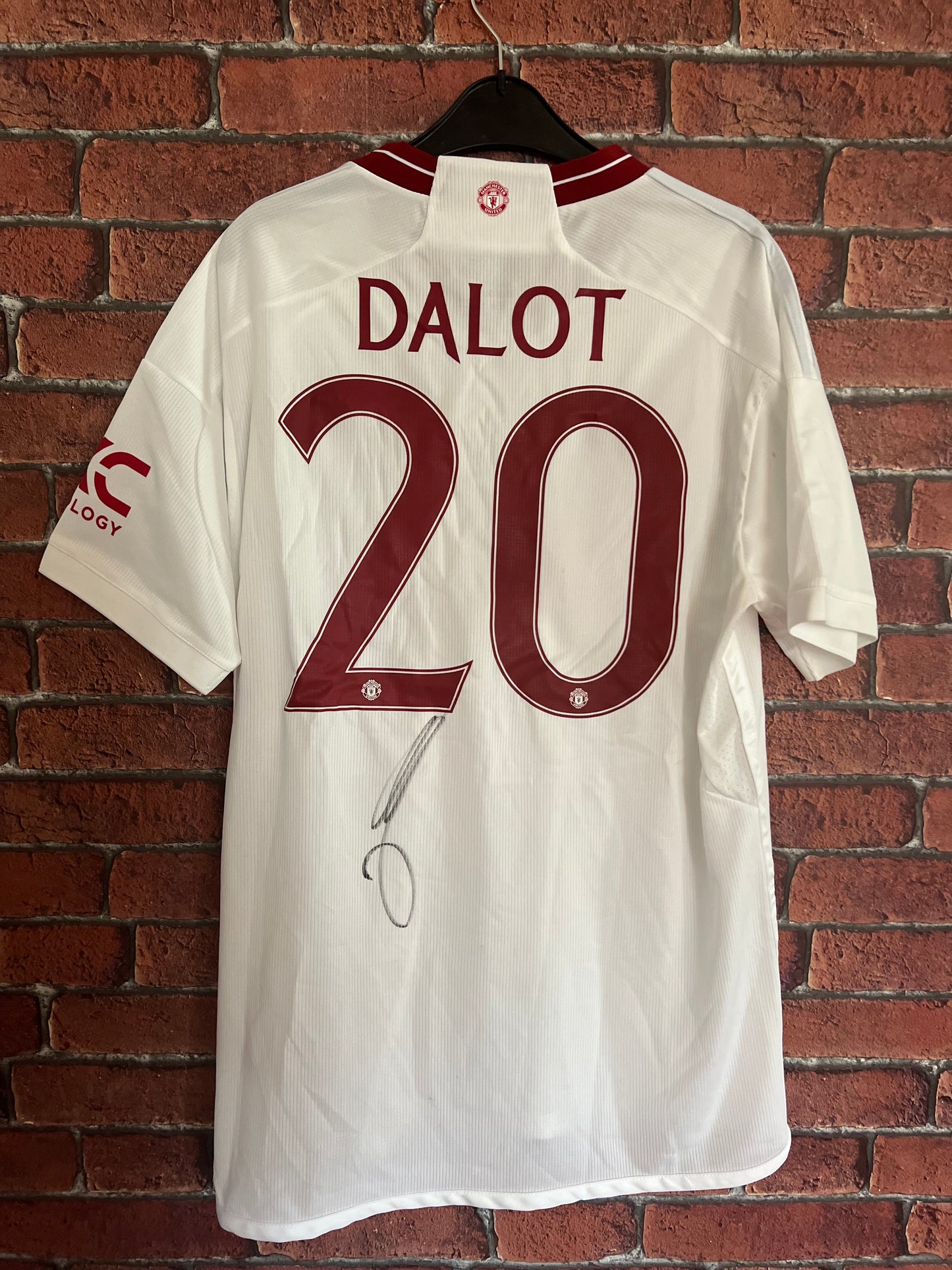 Signed Diego Dalot Manchester United 23/24 Third Shirt