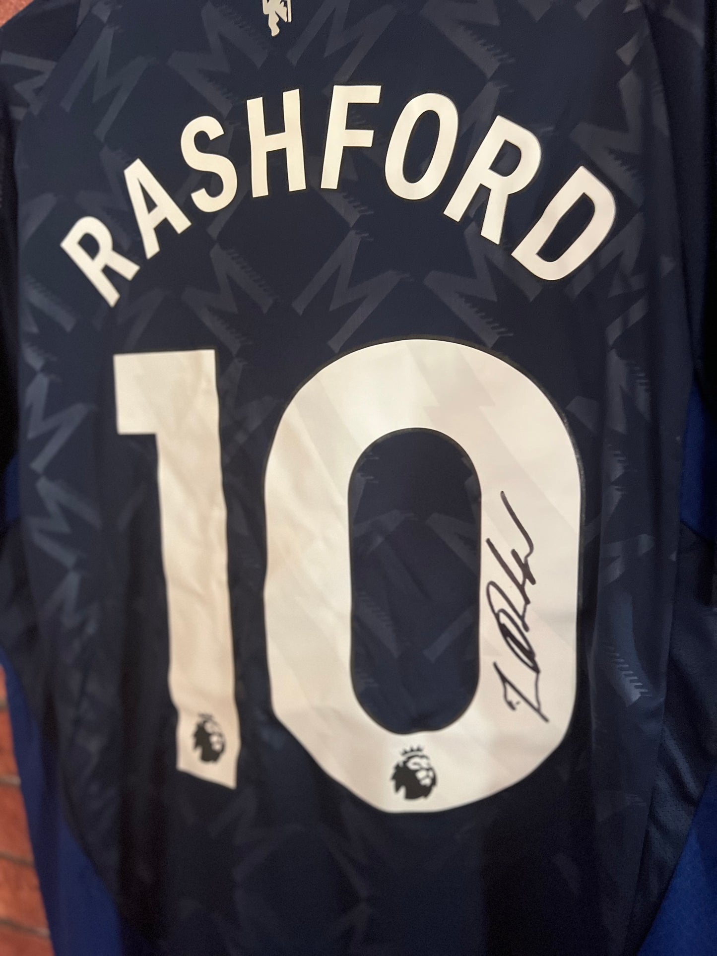 Signed Marcus Rashford Manchester United 24/25 Away Shirt